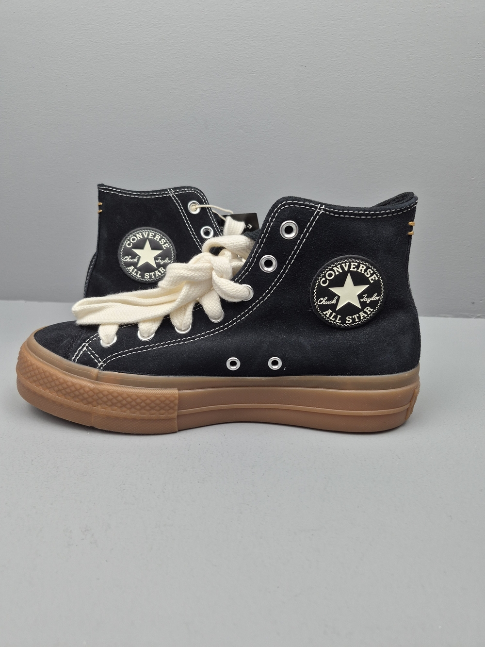 Converse Chuck Taylor All Star Lift Platform High Top Black W sz 8.5 A10460C W - Picture 2 of 10